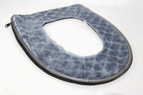 Мягкая подкладка для туалета на молнии, арт. 0184 Грей