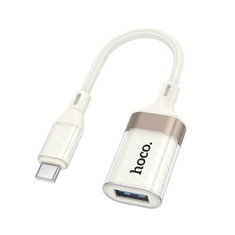 Адаптер переходник Hoco UA39A Type-C to USB 3.0 apricot