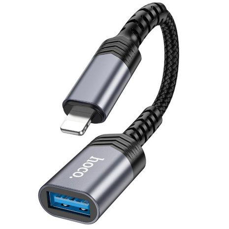 Адаптер переходник Hoco UA39 Lightning to USB 2.0 apricot
