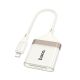 Адаптер переходник Hoco UA40 2-in-1 Lightning to TF/SD apricot