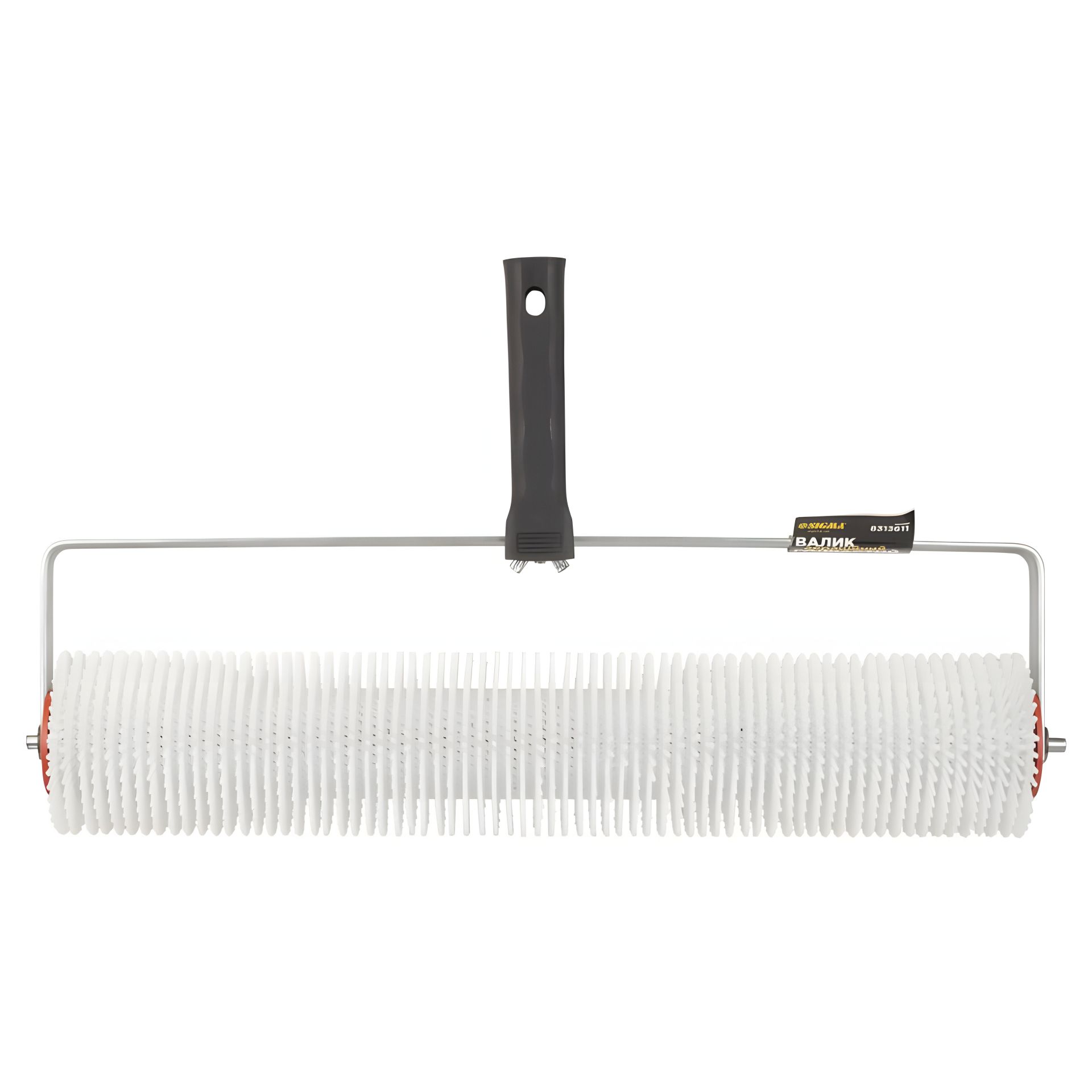 Валик аераційний голковий для наливної підлоги 80×400мм з ручкою (рамкоподібна) біла голка SIGMA 8313611 Валик аераційний голковий для наливної підлоги 80×400мм з ручкою (рамкоподібна) біла голка SIGMA 8313611