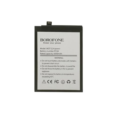 Акумулятор Borofone PC60 для Motorola XT2343-6 Moto G54/ XT2425 Moto G24 Акумулятор Borofone PC60 для Motorola XT2343-6 Moto G54/ XT2425 Moto G24