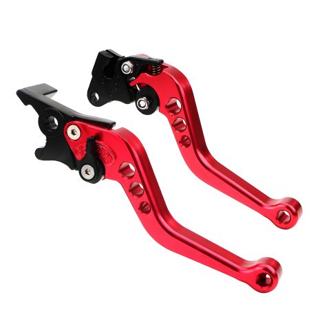 Пара червоних ручок гальма та зчеплення для скутера мопеда