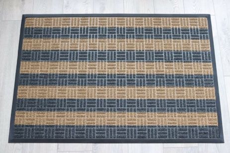 Килимок вхідний Грасс 80x120 см 1259/grey-beige