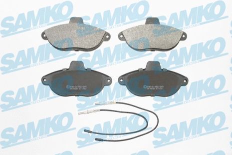 Комплект гальмівних колодок FIAT SCUDO, CITROËN JUMPY, PEUGEOT EXPERT, SAMKO (5SP346)