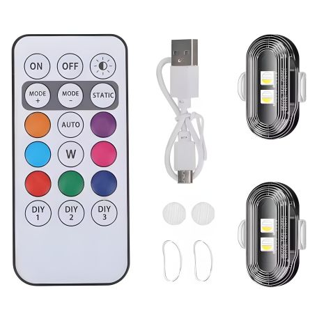 RGB стробоскоп для мотоцикла, велосипеда и скутера