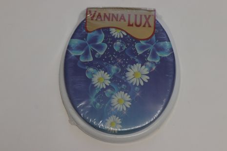 Кришка- сидіння для унітазу м'яка Vanna Lux Туреччина біла w504-8