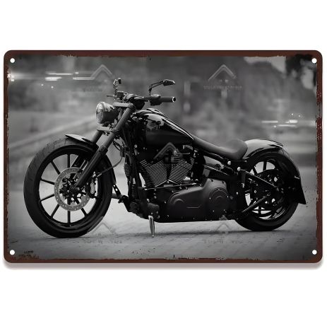 Декоративна табличка "Мотоцикл 2" для гаражу