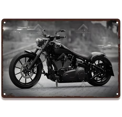 Декоративна табличка "Мотоцикл 2" для гаражу