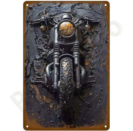 Гаражна декоративна табличка мотоцикл 3