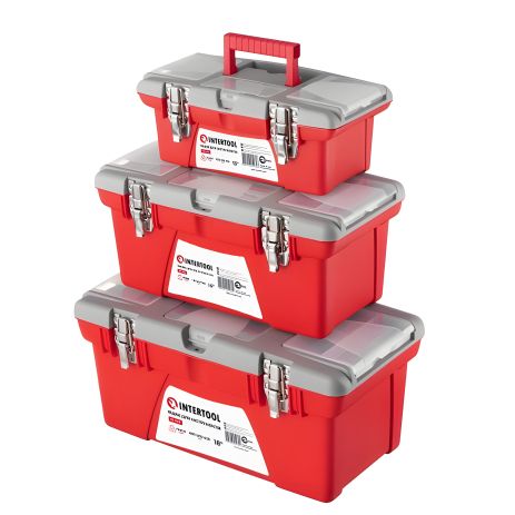 Набір ящиків для інструментів з металевими замками, 3 шт. INTERTOOL BX-0503