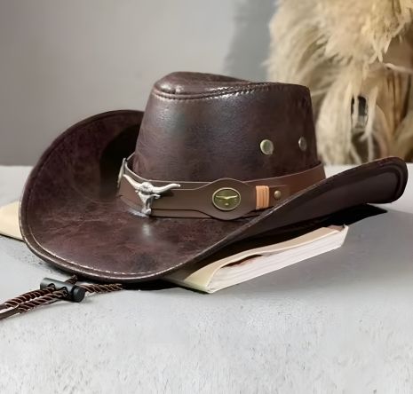 Ковбойський капелюх у стилі вестерн коричневий унісекс - WesternCharm
