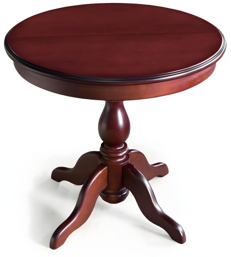 Столовый деревянный раскладной стол Тироль Ашкелон ясень, 90*90 (вставка 30)