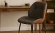 Девід стілець тканина сіро-руда ноги чорні