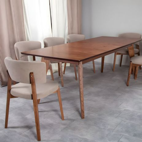 Стіл дерев'яний обідній розкладний Турін Стіл дерев'яний обідній розкладний Турін