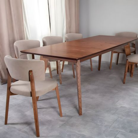 Розкладний обідній стіл Турін ясен, 220х90 (вставка 60) Розкладний обідній стіл Турін ясен, 220х90 (вставка 60)