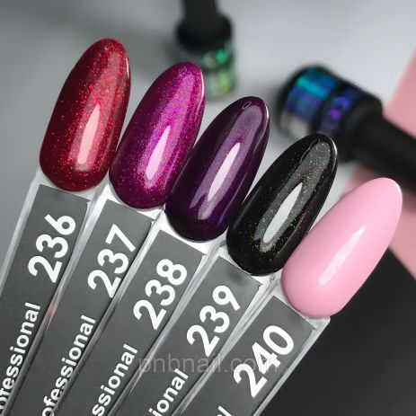 Гель-лак OXXI Professional №237 малиновий з шимером, об'єм 10 мл Гель-лак OXXI Professional №237 малиновий з шимером, об'єм 10 мл