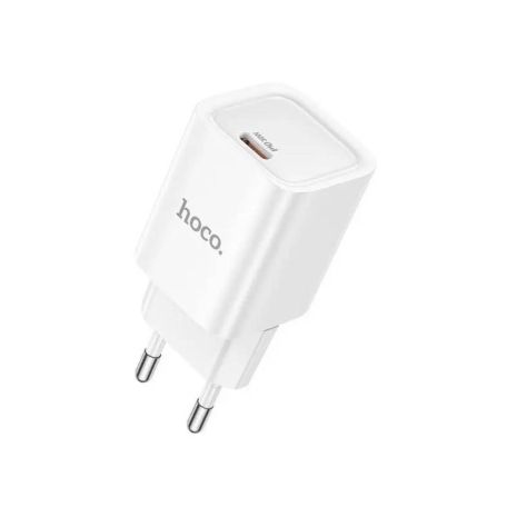 Мережевий зарядний пристрій Hoco C148A, 1Type-C, PD, QC 30W, Білий Мережевий зарядний пристрій Hoco C148A, 1Type-C, PD, QC 30W, Білий