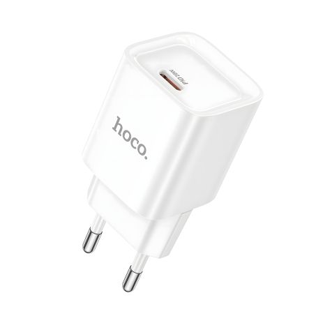 Зарядное Устройство Сетевое Hoco C146A 1USB-C PD/QC 20W Белый