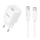Сетевое Зарядное Устройство Hoco C146A 1USB-C PD/QC 20W+Type-C to Type-C Белый