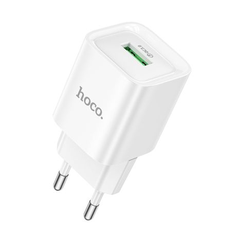Сетевое Зарядное Устройство Hoco C145A 1USB QC 18W Белый