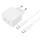 Сетевое Зарядное Устройство Hoco CS13A 1USB-C PD/QC 20W+Type-C to Type-C Белый