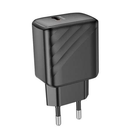 Мережевий зарядний пристрій Hoco CS22A, 1Type-C, PD, QC 30W, Чорний