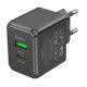 Сетевое зарядное устройство Hoco CS14A USB/ Type-C QC PD 20W черное