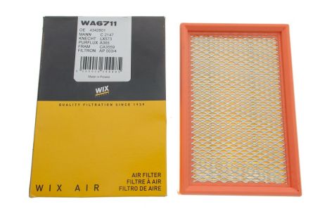 Фільтр повітряний PLYMOUTH VOYAGER, CITROËN C35, CHRYSLER ES, WIX FILTERS (WA6711) Фільтр повітряний PLYMOUTH VOYAGER, CITROËN C35, CHRYSLER ES, WIX FILTERS (WA6711)