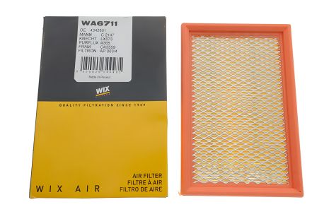WIX FILTERS (WA6711) Воздушный фильтр для PLYMOUTH VOYAGER, CITROËN C35, CHRYSLER ES WIX FILTERS (WA6711) Воздушный фильтр для PLYMOUTH VOYAGER, CITROËN C35, CHRYSLER ES