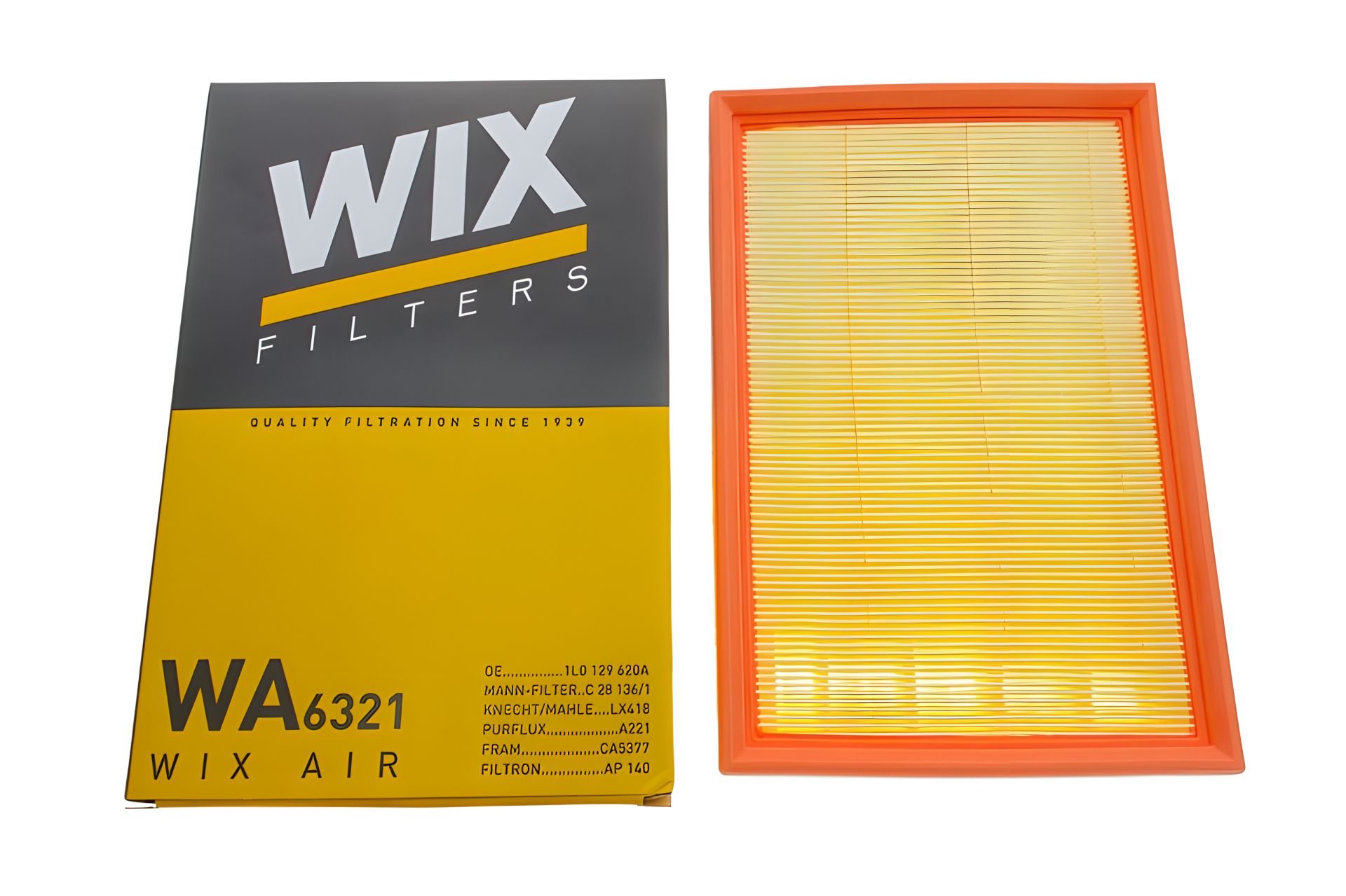 Воздушный фильтр SKODA FELICIA, VW POLO, SEAT CORDOBA, WIX FILTERS (WA6321)