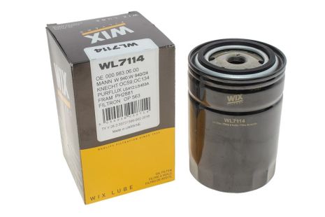 Фильтр масляный ГАЗ УАЗ (дв.405, 406, 409, 4215, 4216), WIX (WL7114) Фильтр масляный ГАЗ УАЗ (дв.405, 406, 409, 4215, 4216), WIX (WL7114)
