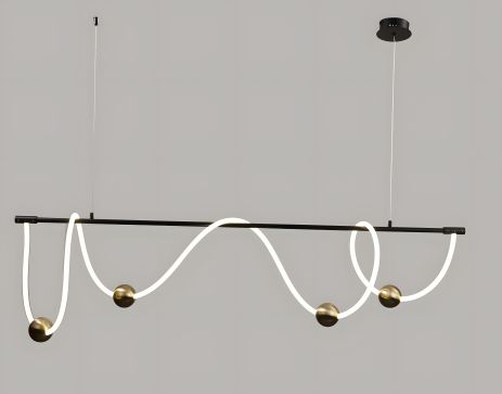 Светодиодный подвес IS K38731-1P BK+Brass