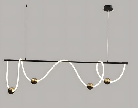 Светодиодный подвес IS K38731-1P BK+Brass