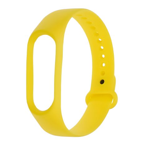 Ярко-желтый силиконовый ремешок для Xiaomi Mi Band 3/4 № 31