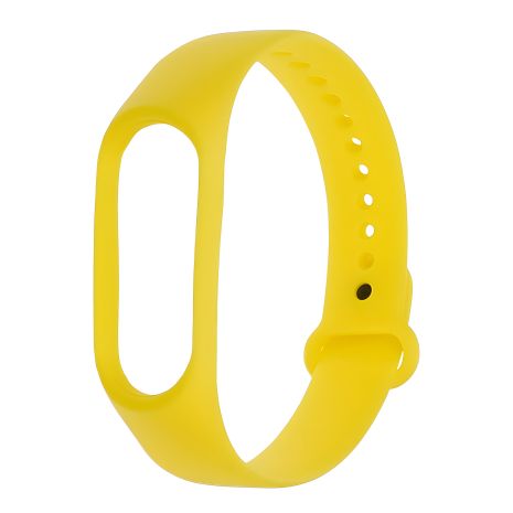 Силіконовий ремінець для Xiaomi Mi Band 3, 4, № 31, яскраво-жовтий