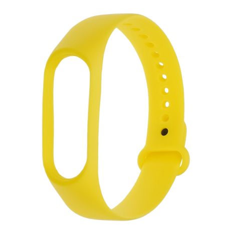 Ремешок силиконовый для Xiaomi Mi Band 3/ 4 № 31 ярко-жёлтый
