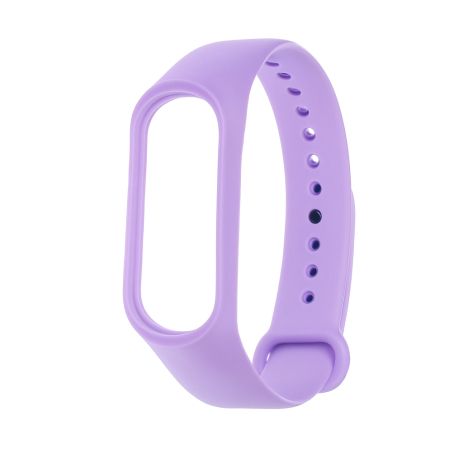 Ремешок силиконовый для Xiaomi Mi Band 3/ 4 № 23 лавандовый