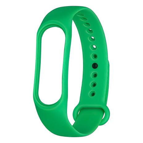 Ремешок силиконовый для Xiaomi Mi Band 3/ 4 № 28 зелёный