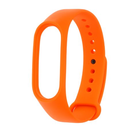 Ремешок силиконовый для Xiaomi Mi Band 3/ 4 № 21 светло-оранжевый