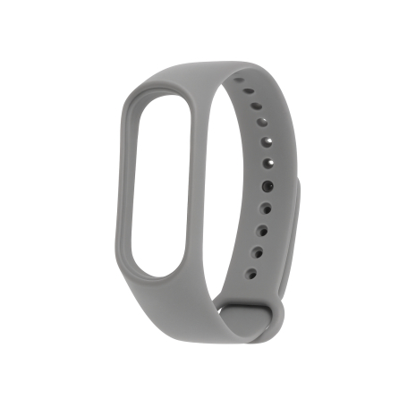 Силіконовий ремінець для Xiaomi Mi Band 3/ 4 № 10 сірий