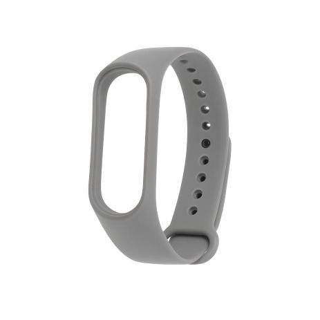 Ремешок силиконовый для Xiaomi Mi Band 3/ 4 № 10 серый
