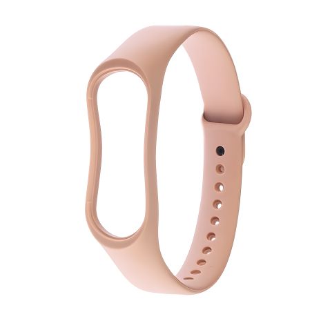 Силіконовий ремінець для Xiaomi Mi Band 3, 4, блідо-рожевий № 04 Силіконовий ремінець для Xiaomi Mi Band 3, 4, блідо-рожевий № 04