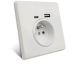 Внутренняя розетка Type-C USB 250В/16А белая Внутренняя розетка Type-C USB 250В/16А белая