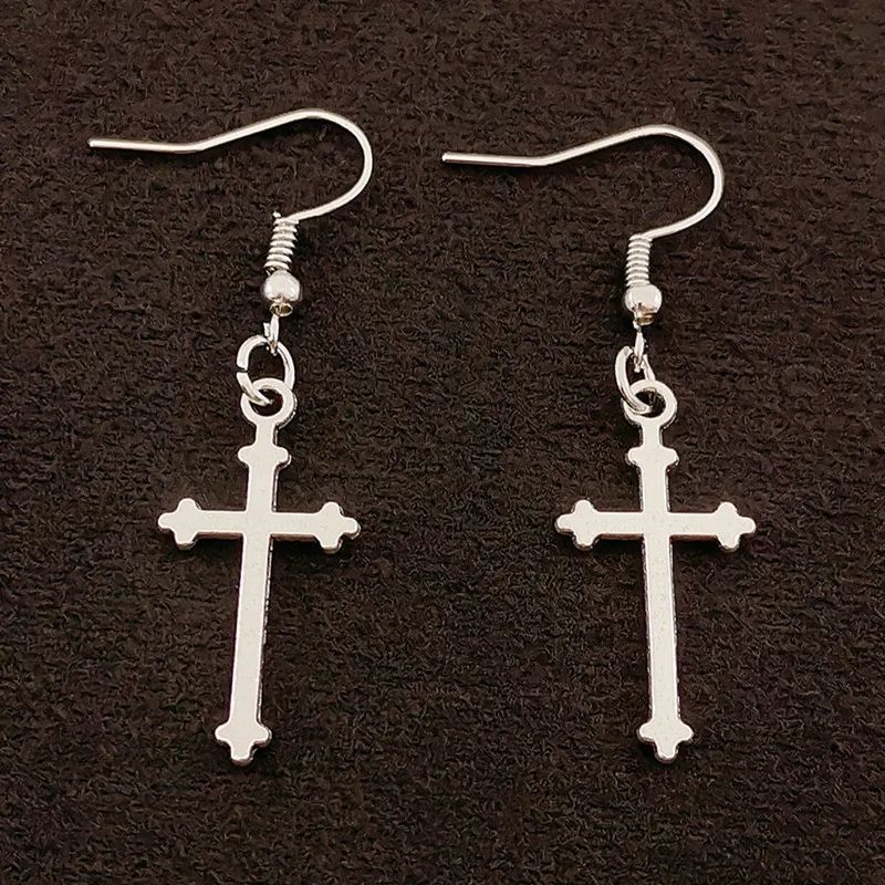 Сережки Cross хрест хрестики у вигляді хрестів Сережки Cross хрест хрестики у вигляді хрестів