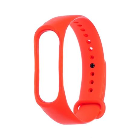 Ремешок силиконовый для Xiaomi Mi Band 3/ 4 № 03 оранжевый