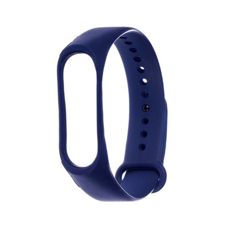 Ремешок силиконовый для Xiaomi Mi Band 3/ 4 № 05 тёмно-синий