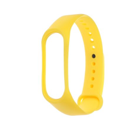Ремешок силиконовый для Xiaomi Mi Band 3/ 4 № 09 жёлтый