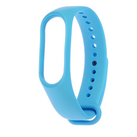 Ремешок силиконовый для Xiaomi Mi Band 3/ 4 № 14 светло-голубой