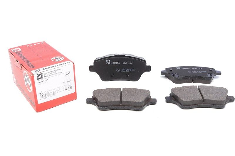 Комплект тормозных колодок, дисковый тормоз FORD B-MAX, ZIMMERMANN (251341701) Комплект тормозных колодок, дисковый тормоз FORD B-MAX, ZIMMERMANN (251341701)